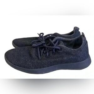 Allbirds Classic Wool Runner Sneaker Shoe Navy Blue